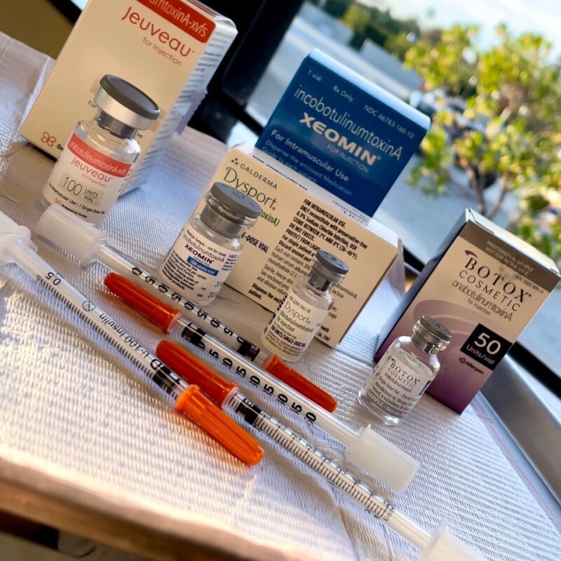 Photo-Vials of Botox, Dysport and Xeomin in Newport Beach, CA.